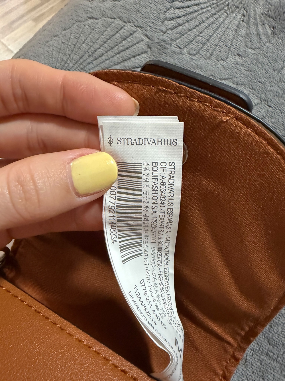 Stradivarius Tan/Brown Faux Leather Crossbody Bag